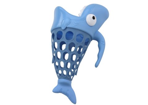 LEAN Toys Koszyczek Do Łowienia Rybek Rekin Uchwyt Rybki Niebieski