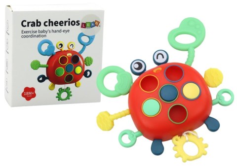 LEAN Toys Krab Sensoryczny Interaktywny Edukacyjna Zabawka Dla Dzieci Gryzak