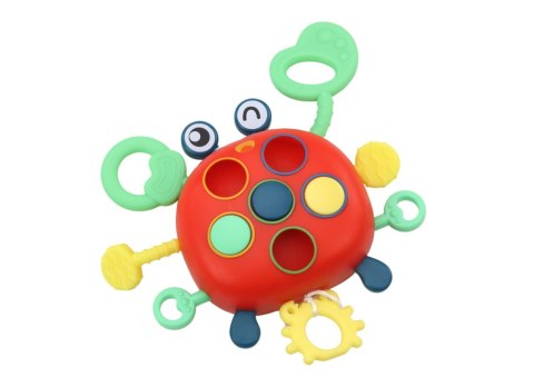 LEAN Toys Krab Sensoryczny Interaktywny Edukacyjna Zabawka Dla Dzieci Gryzak