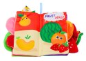 LEAN Toys Książeczka Miękka Owoce Szeleszcząca Piszcząca Kolorowa Dla Niemowląt