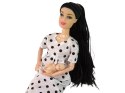 LEAN Toys Lalka Dla Dzieci W Ciąży Biała Sukienka