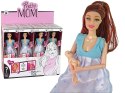 LEAN Toys Lalka Dla Dzieci W Ciąży Niebieska Sukienka