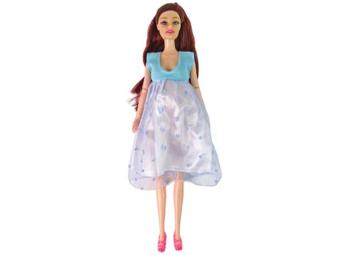 LEAN Toys Lalka Dla Dzieci W Ciąży Niebieska Sukienka