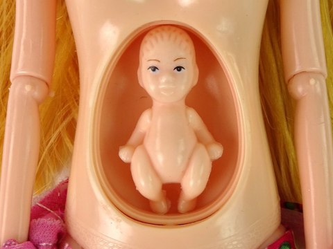 LEAN Toys Lalka Dla Dzieci W Ciąży Różowa Sukienka Kwiaty LEAN Toys Lalka Dla Dzieci W Ciąży Różowa Sukienka Kwiaty
