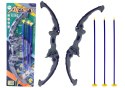 LEAN Toys Łuk Strzelecki Fioletowy Strzały Z Przyssawkami 3 Sztuki