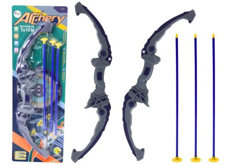 LEAN Toys Łuk Strzelecki Fioletowy Strzały Z Przyssawkami 3 Sztuki