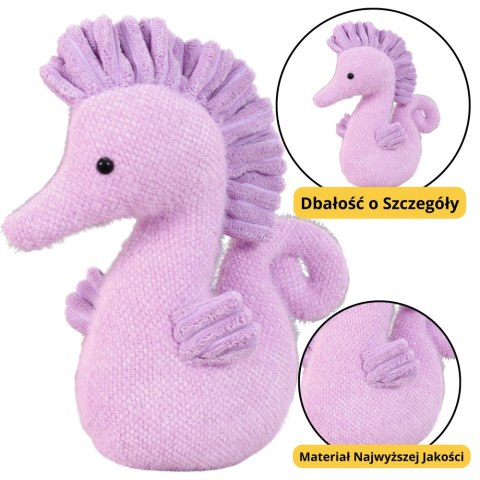 LEAN Toys Maskotka Pluszowa Przytulanka Konik Wodny Fioletowy 25cm LEAN Toys Maskotka Pluszowa Przytulanka Konik Wodny Fioletowy 25cm