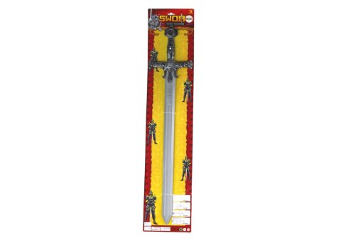 LEAN Toys Miecz Wojownika Zdobiona Rękojeść Dźwięki 80cm x 18cm x 3cm