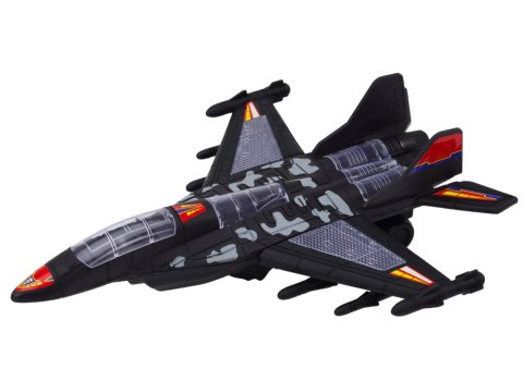 LEAN Toys Myśliwiec Militarny F35 Jeżdżący Światła Dźwięki Czarny