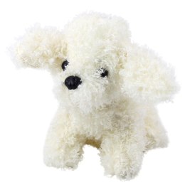 LEAN Toys Pluszowa Maskotka Przytulanka Piesek Pudel Miniaturowy Biały 20cm