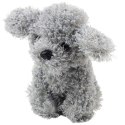 LEAN Toys Pluszowa Maskotka Przytulanka Piesek Pudel Miniaturowy Szary 20cm