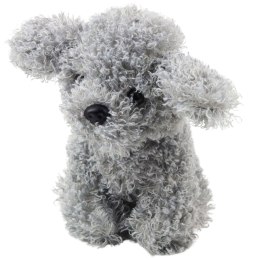 LEAN Toys Pluszowa Maskotka Przytulanka Piesek Pudel Miniaturowy Szary 20cm