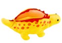 LEAN Toys Pluszowy Dinozaur Piórnik Schowek Zawieszka Żółty