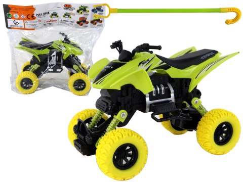 LEAN Toys Pojazd Terenowy Pchacz Quad XC Gumowe Koła Zielony