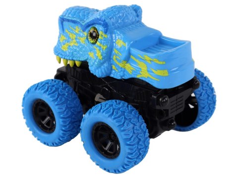 LEAN Toys Pojazd Terenowy Pchacz Tyranozaur Rex Gumowe Koła Niebieski