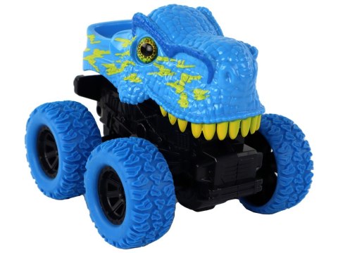 LEAN Toys Pojazd Terenowy Pchacz Tyranozaur Rex Gumowe Koła Niebieski