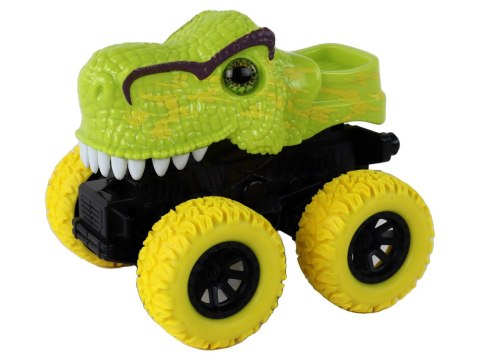 LEAN Toys Pojazd Terenowy Pchacz Tyranozaur Rex Gumowe Koła Zielony
