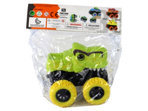 LEAN Toys Pojazd Terenowy Pchacz Tyranozaur Rex Gumowe Koła Zielony