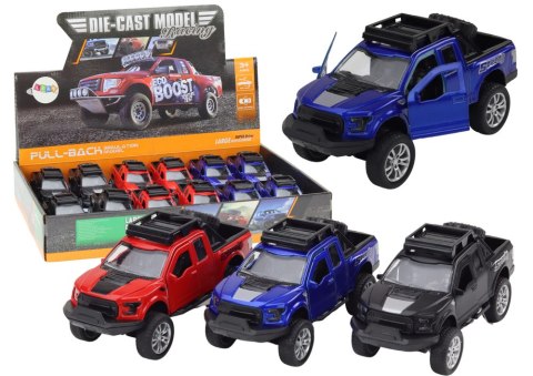 LEAN Toys Resorak Aluminiowy Autko Terenowe Napęd Czerwony Niebieski Czarny