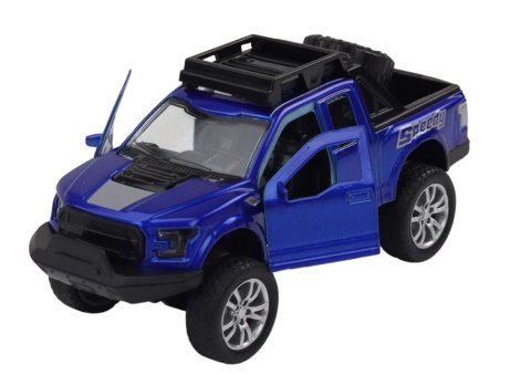 LEAN Toys Resorak Aluminiowy Autko Terenowe Napęd Czerwony Niebieski Czarny