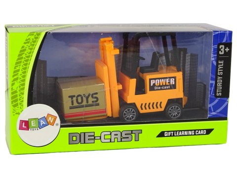 LEAN Toys Wózek Widłowy Napęd Frykcyjny Pomarańczowy