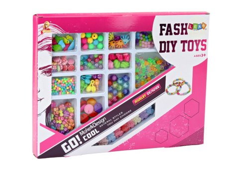 LEAN Toys Zestaw Kreatywny Koraliki Do Tworzenia Biżuterii DIY