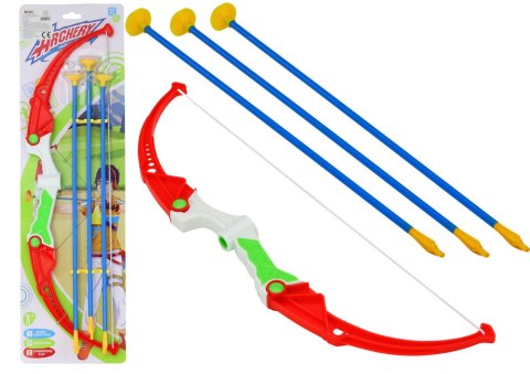 LEAN Toys Zestaw Łuczniczy Łuk Strzały Z Przyssawkami 3 Sztuki