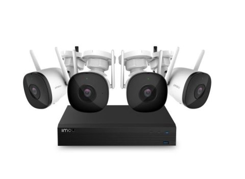 Bezprzewodowy system bezpieczeństwa 4 Channel Wi-Fi NVR 4 Bullet 2 Cameras IMOU