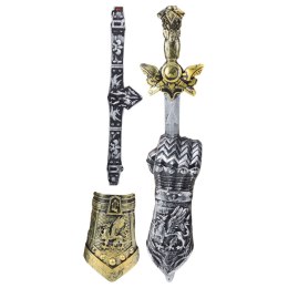 LEAN TOYS Zestaw Rycerski Gladiator Miecz Ochraniacze Pas Zdobione