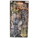 LEAN TOYS Zestaw Rycerski Gladiator Miecz Ochraniacze Pas Zdobione