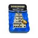 LEAN Toys Domino Gra Klasyczna Rodzinna Logiczna Zręcznościowa 28 Kostek