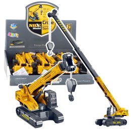 LEAN Toys Dźwig Gąsienicowy Wysuwany Obracana Kabina 360° Żółty