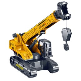LEAN Toys Dźwig Gąsienicowy Wysuwany Obracana Kabina 360° Żółty