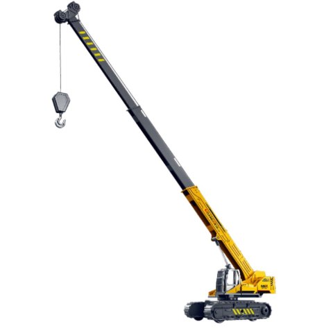 LEAN Toys Dźwig Gąsienicowy Wysuwany Obracana Kabina 360° Żółty