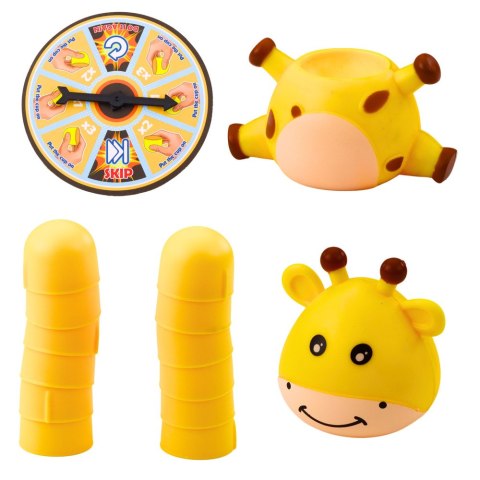 LEAN Toys Gra Zręcznościowa Układanie Kubeczków Żyrafa Koło Fortuny