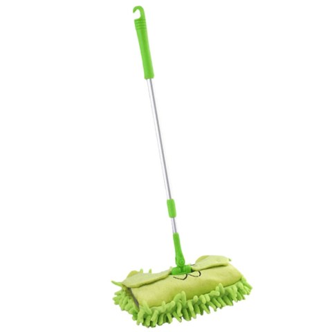 LEAN Toys Mop Dla Dzieci Z Rączką Teleskopową Zwierzątko Zielony