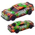LEAN Toys Samochód Wyścigowy XS06 Napęd Światła Dźwięki Pomarańczowy Niebieski