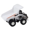 LEAN Toys Wywrotka Ciężarówka Budowlana Metalowe Elementy Napęd Biała