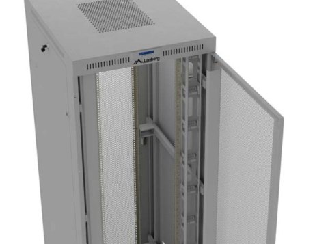 Szafa instalacyjna rack stojąca 19" 47U 800x1200 szara drzwi perforowane LCD ( flat pack) V2 Lanberg