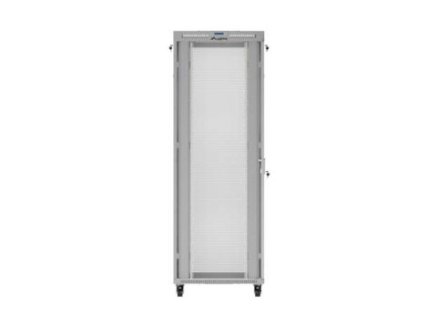 Szafa instalacyjna rack stojąca 19" 47U 800x1200 szara drzwi perforowane LCD ( flat pack) V2 Lanberg