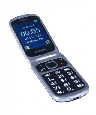 Telefon komórkowy z klapką dla seniorów MT-184 BRUNO 4G Mesmed