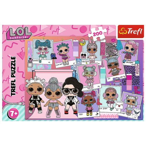 Puzzle - 200 - Słodkie Laleczki - LOL Surprise! - Trefl 13288