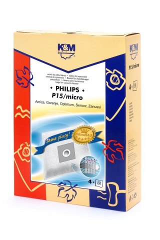 Worki do odkurzacza 4 szt. P15/micro K&M
