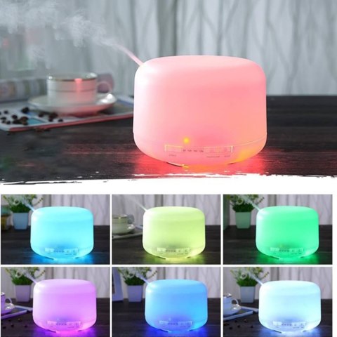 LEAN Nawilżacz Powietrza Dyfuzor Aromaterapia Lampka Nocna LED Pilot 300ml