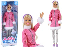 LEAN Toys Lalka Anlily Zimowa Odsłona Śnieżna Przygoda Zima