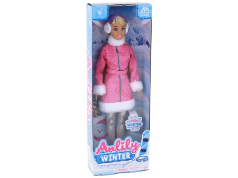 LEAN Toys Lalka Anlily Zimowa Odsłona Śnieżna Przygoda Zima