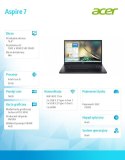 Notebook Gaming Aspire 7 A715-76G-5303 i5-12450H, 15.6 FHD, 16GB, 512GB SSD, GeForce RTX 3050 4GB, NoOS, czarny Acer
