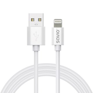 Kabel USB-A do Lightning CL-192 1m biały Savio