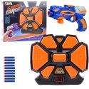 LEAN Toys Gra Zręcznościowa Pistolet Strzałki Piankowe Tarcza Elektroniczna Licznik