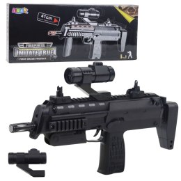 LEAN Toys Karabin Zabawkowy Broń Światła Dźwięki Celownik Czarny 41cm